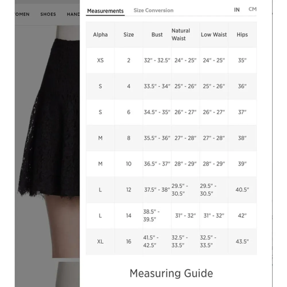 Joie Maika Lace Skirt Caviar Black Size Small $298 NEW - Image 9