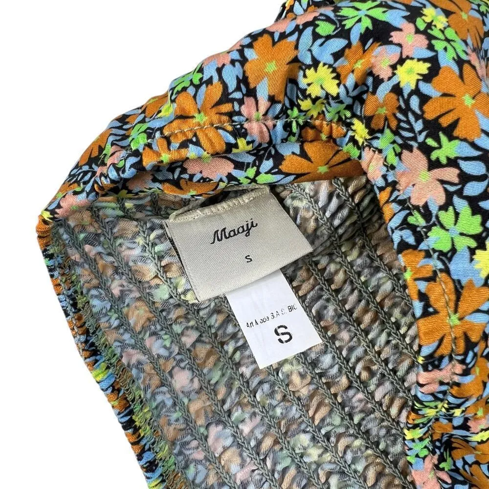 New Women’s Maaji Blossom Briella Cover-Up Crop Top Size S - Image 9