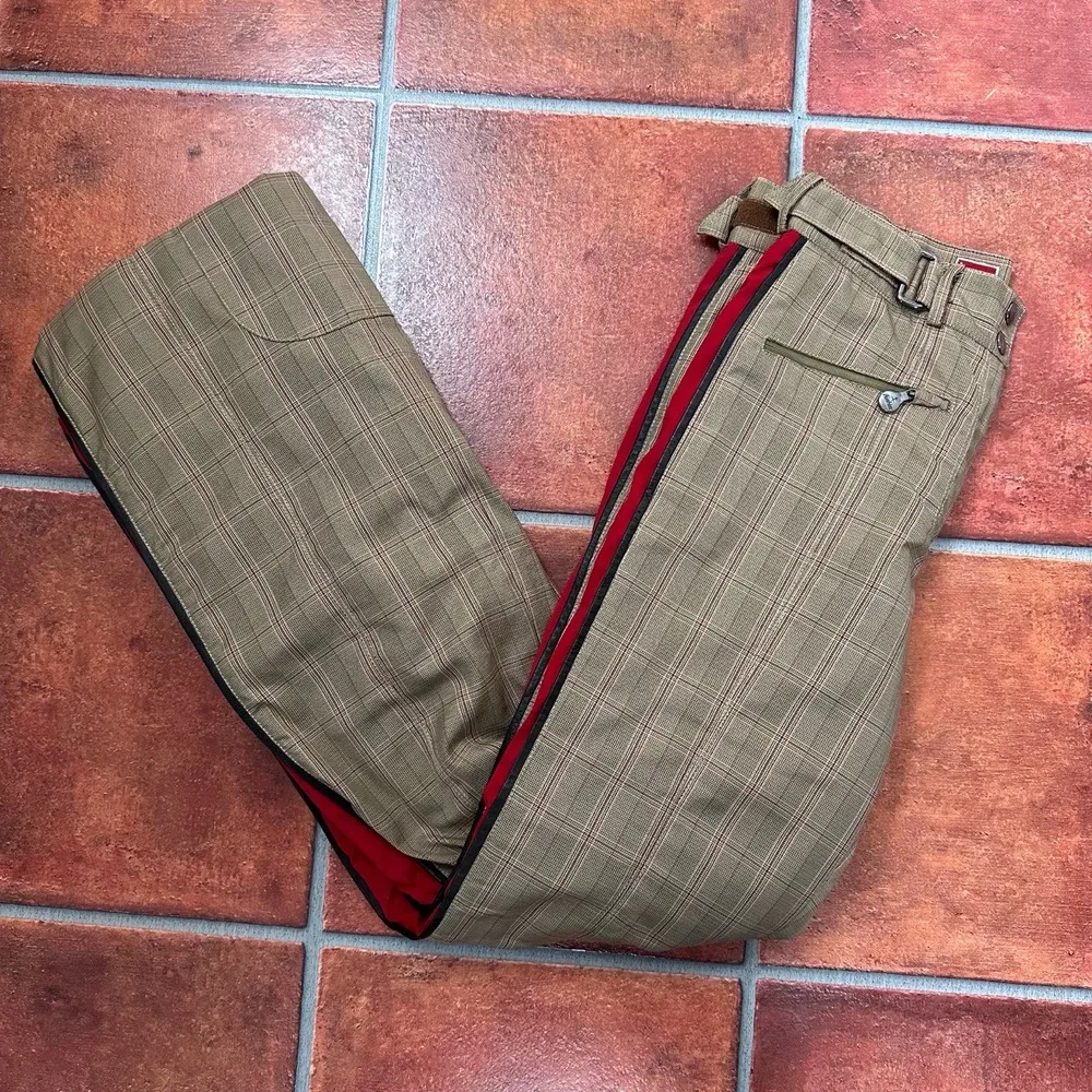 Authier Luxury Ski Pants Size 10 Red - Image 12