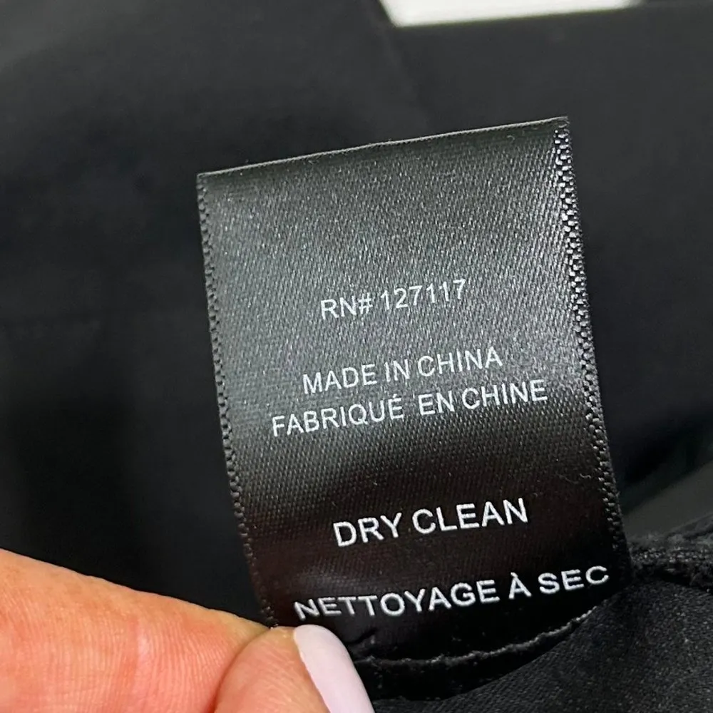 Badgely Mischka Straight Leg Crop Pant in Black Size 4 - Image 7