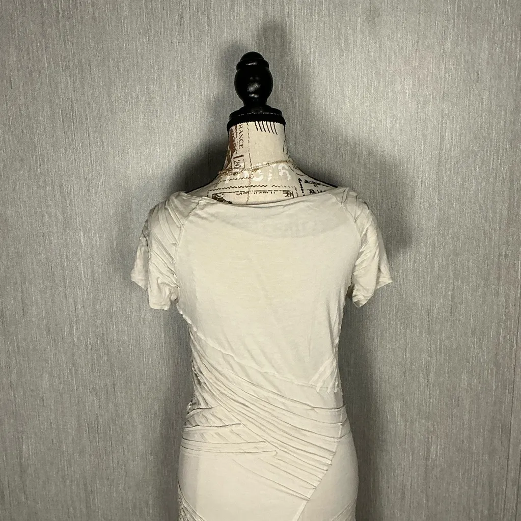 Donn Karan Elegant Cream Lined Women’s Dress Size Medium - Image 7
