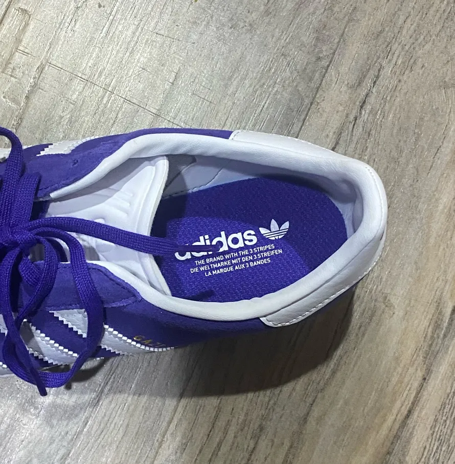 NWOT Purple Adidas Gazelles - Image 4