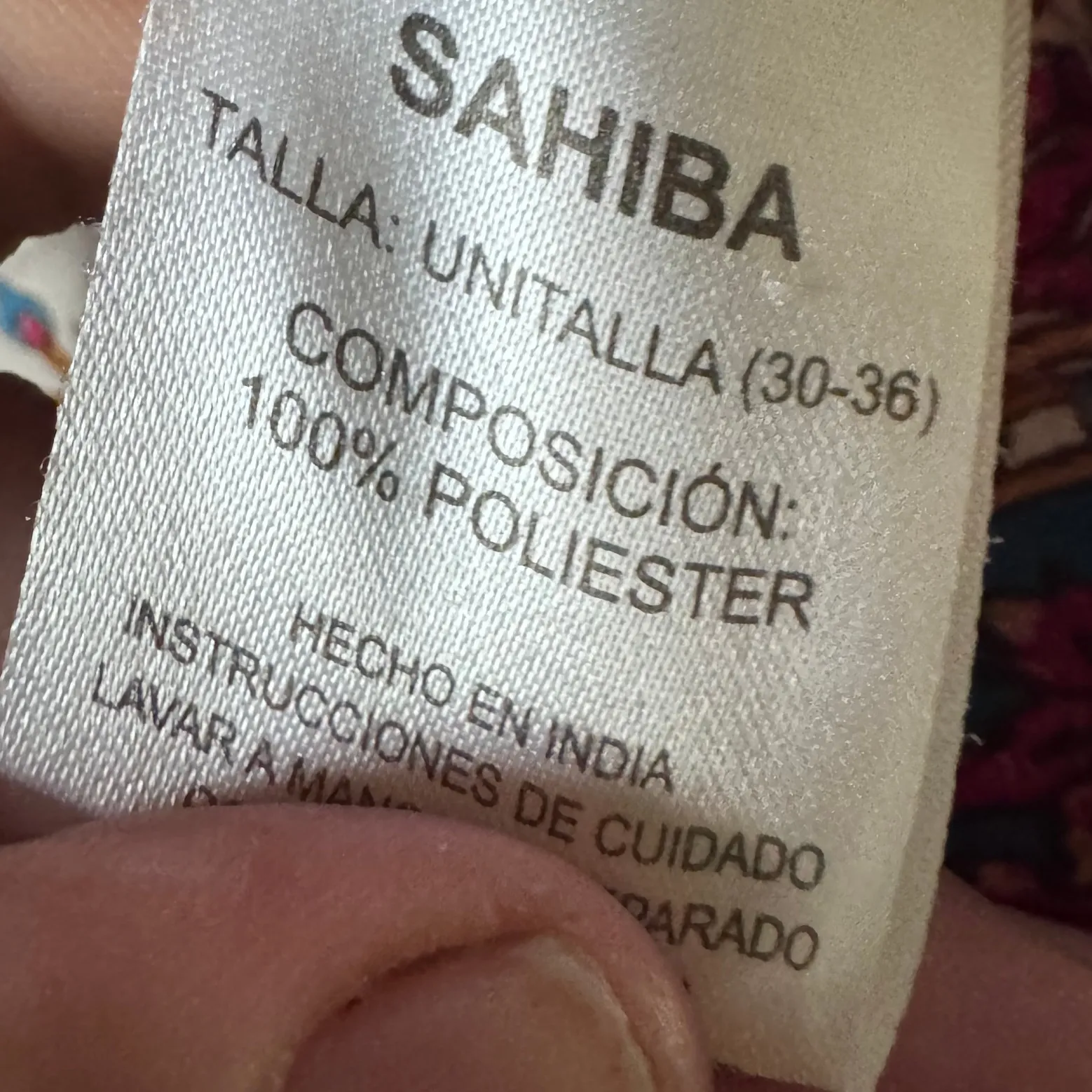 Floral Print Tunic Top, Bohemian Style, Long Sleeve Blouse, Colorful Paisley Blue Size L - Image 5