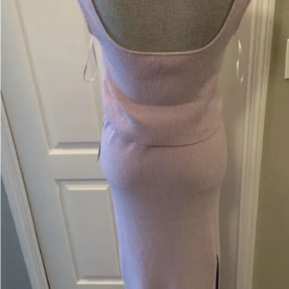 1960 Knit Skirt Set Lilac Size M - Image 2