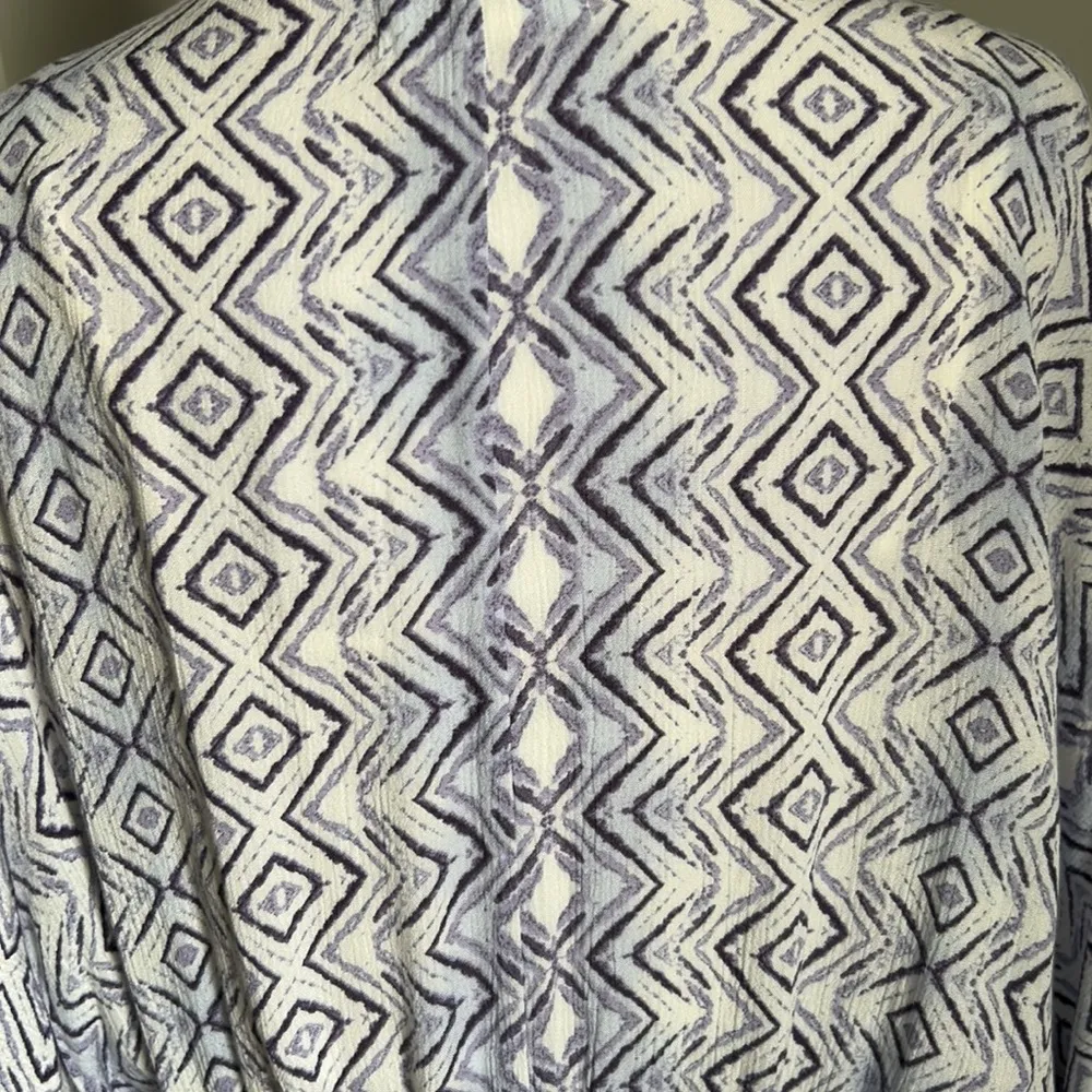 Tilly’s Others Follow Diamond Hobo Print Tie Front Kimono Cover Up Jacket - Image 6