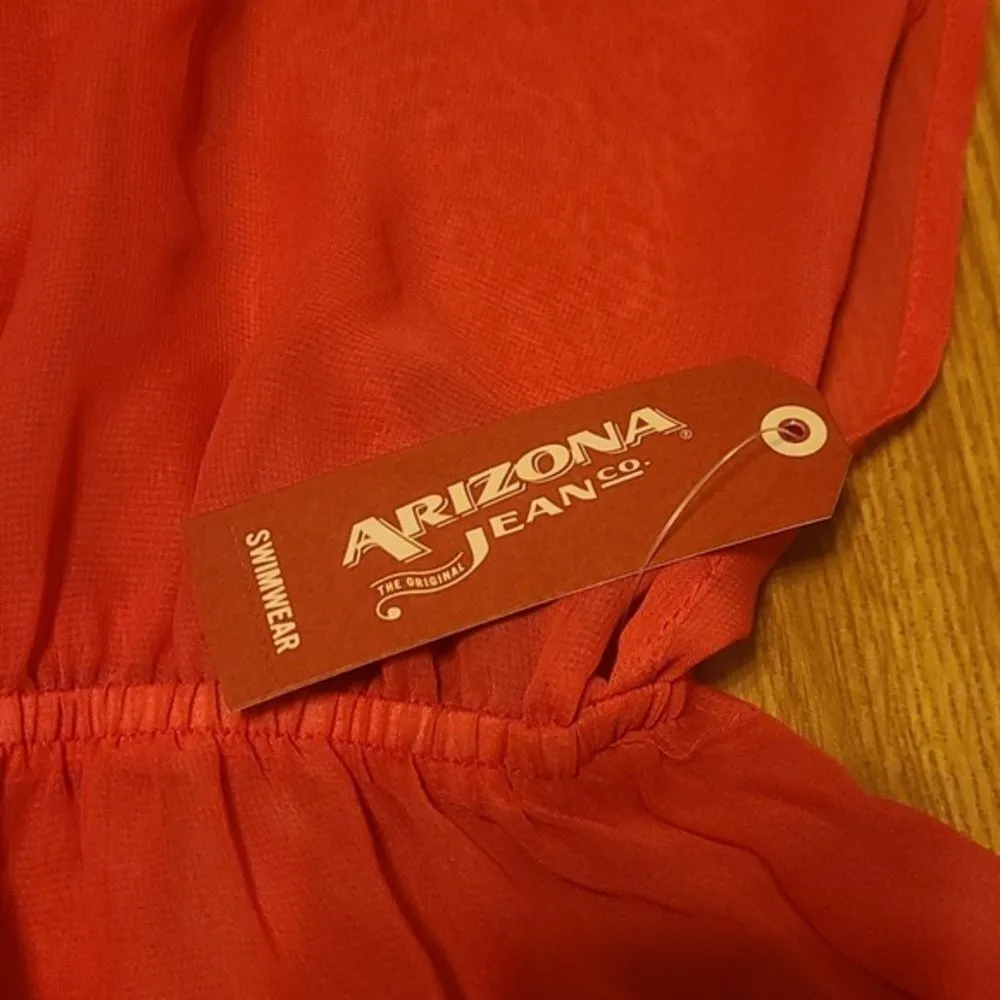 ✨ Arizona Jeans Pink Sheer👙 Cover Up Lace Trim✨ - Image 8