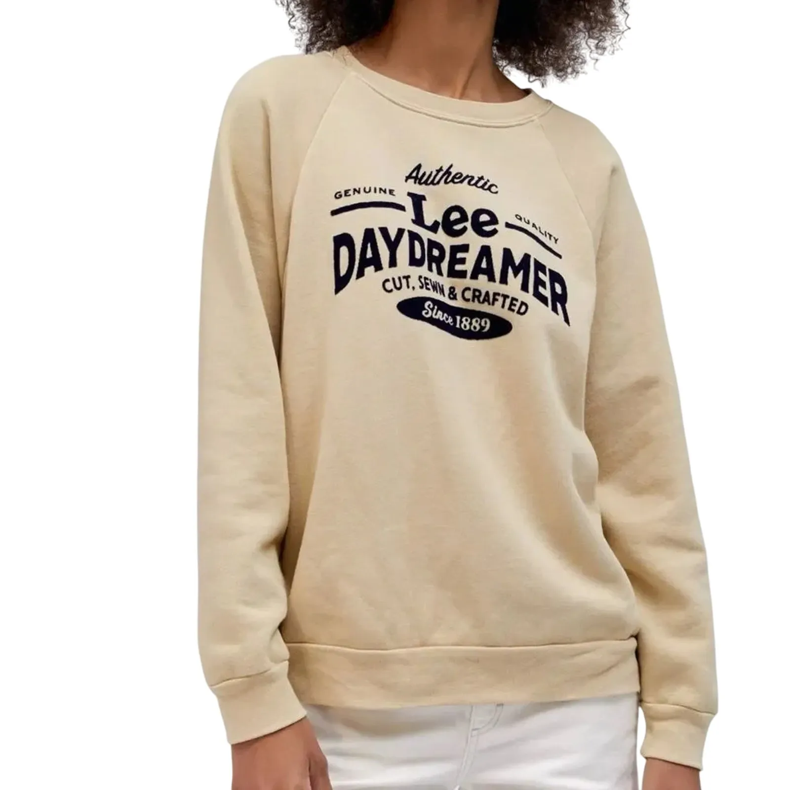DAYDREAMER x LEE Genuine Quality Sweatshirt in Khaki Size M New w/ Tag MSRP $120 - Image 5