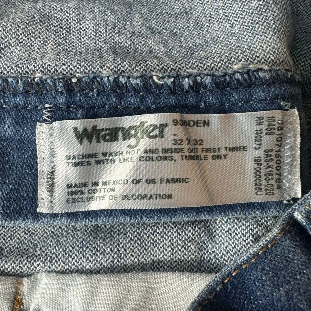 Wrangle Vintage Super High Waist Cut Off Jean Shorts Size 32 - Image 5