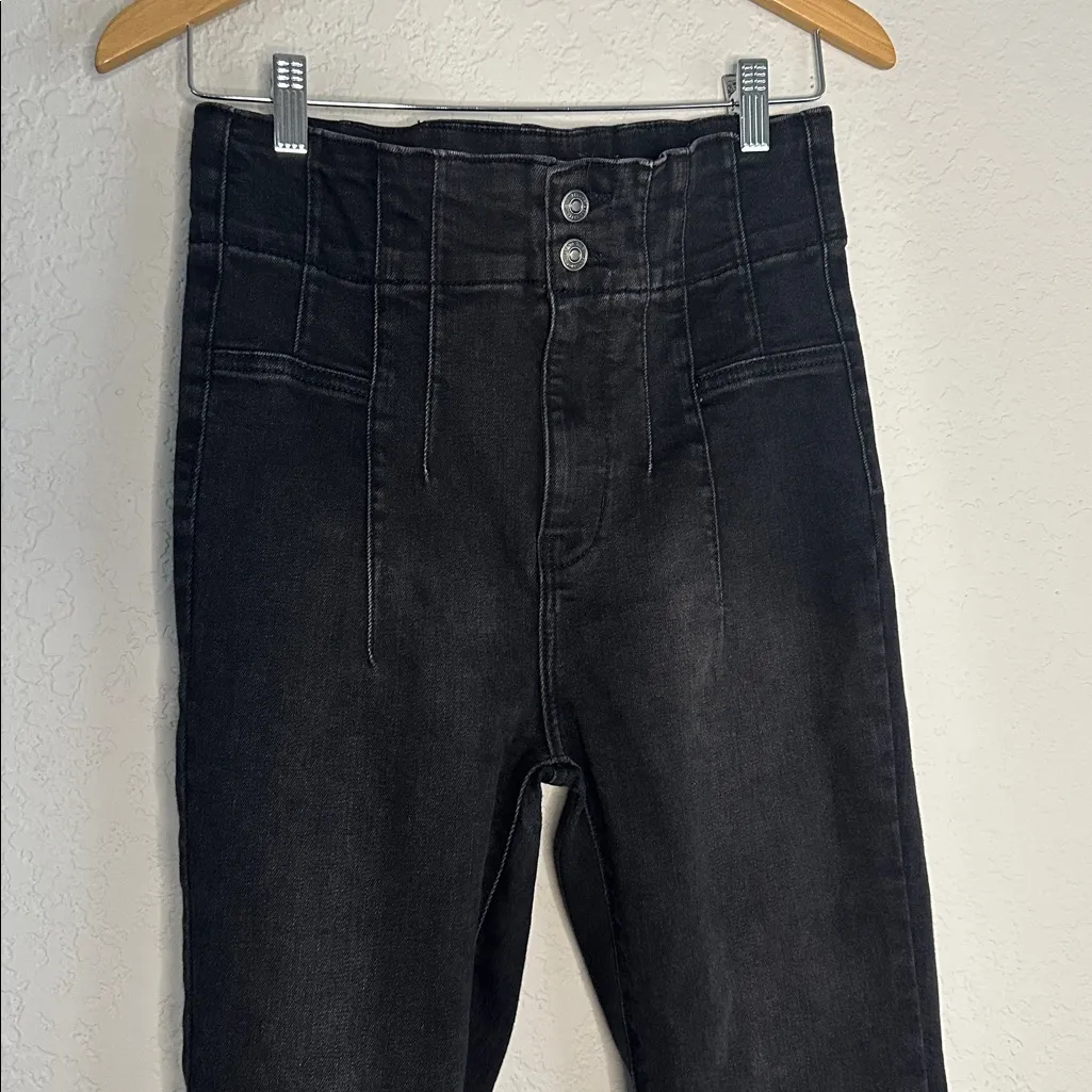 We The Free People Jayde Flare Jeans Ultra High Waist Size 30 Boho Indie 70s - Image 9