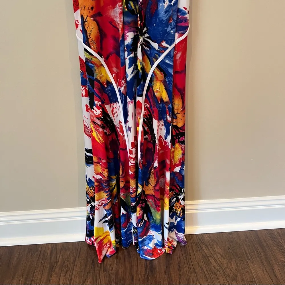 Abi Ferrin Hope Maxi Sleeveless Dress in Maui Blooms | Size 0 - Image 9