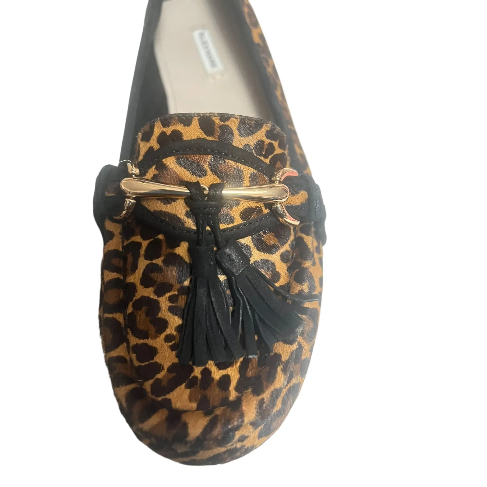 Alex Marie Animal Print Tassel Horsebit Slip On Calf Hair Loafers Womens 6.5 - Image 5