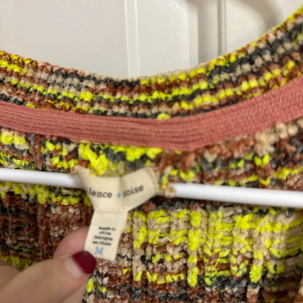 Silence + Noise Multicolor V-Neck Sweater - Image 2