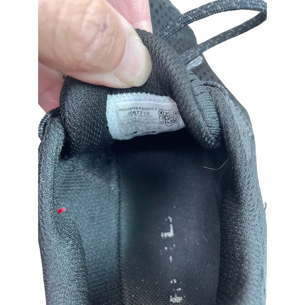 Merrell Vapor Glove 6 Vibram womans black mesh Trail Running sneakers Sz 9 - Image 8