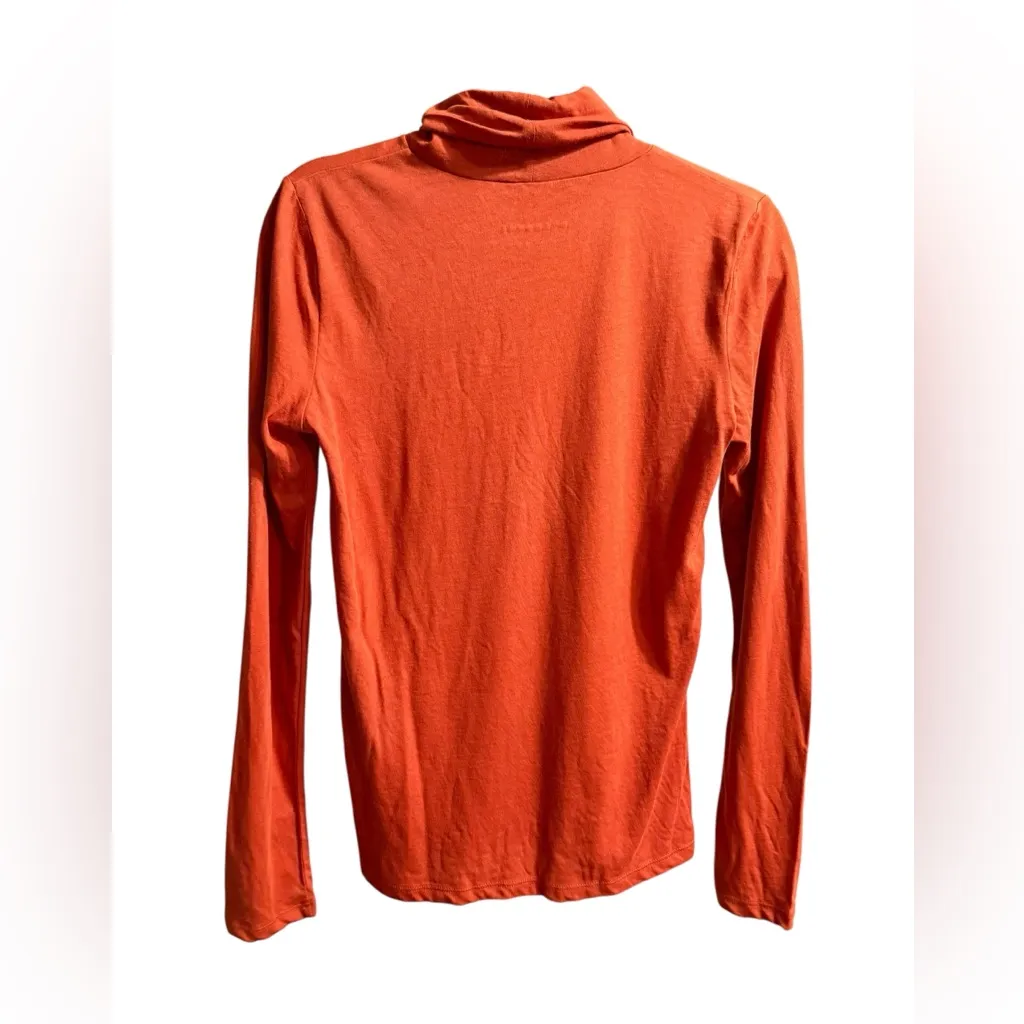 Everlane The Air Turtleneck Burnt Orange Sz S minimalist chic soft girl era - Image 2