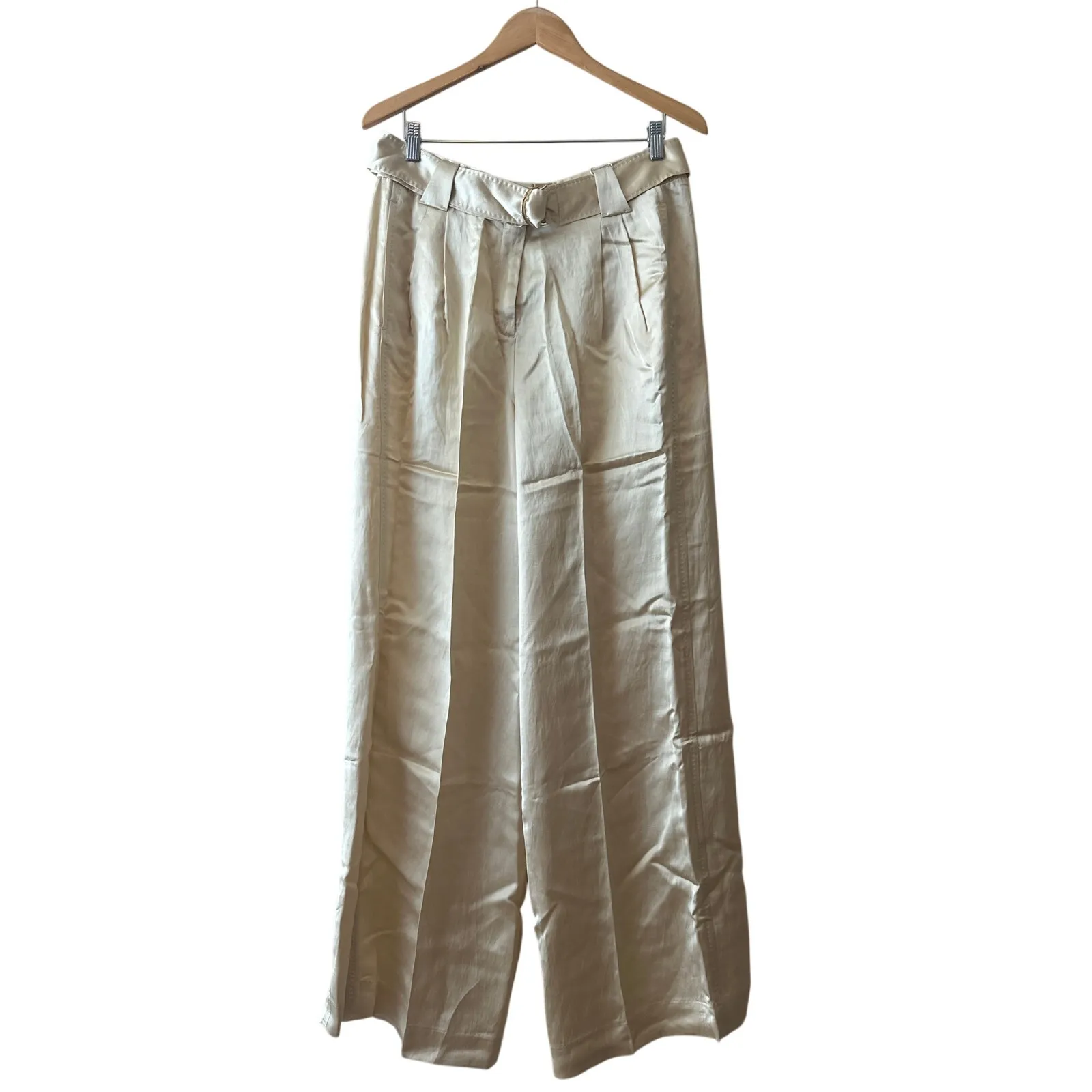 Zimmermann NWT Wonderland Slouch Pant Macadamia Pleated Wide Leg US 10 - Image 3