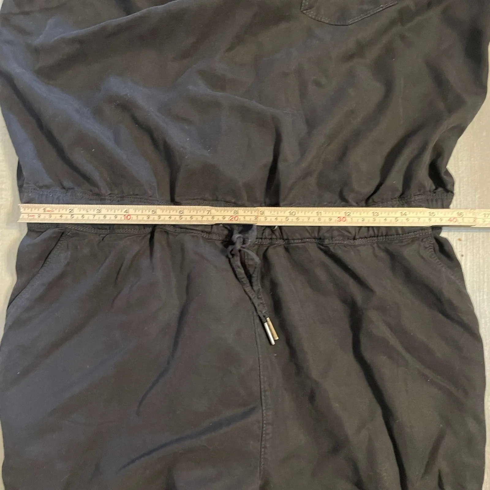 Blank NYC Black Flower Eyelet Pattern Romper size Large - Image 5