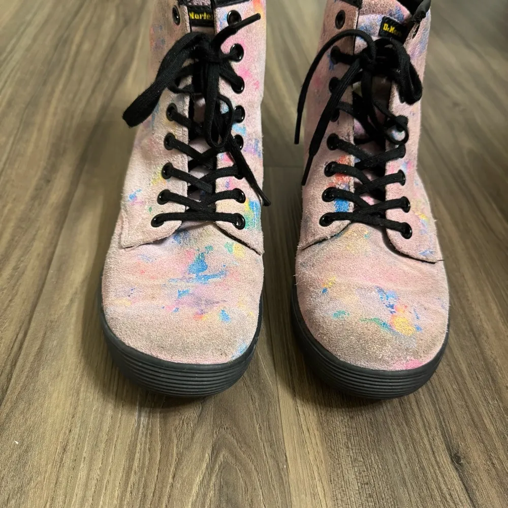 Dr. Martens  Sheridan Rainbow Burst Suede Boots - Image 4