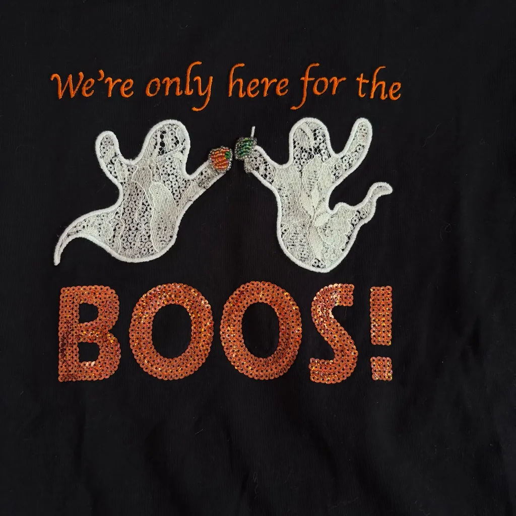 Catherine’s black Halloween shirt - Image 2