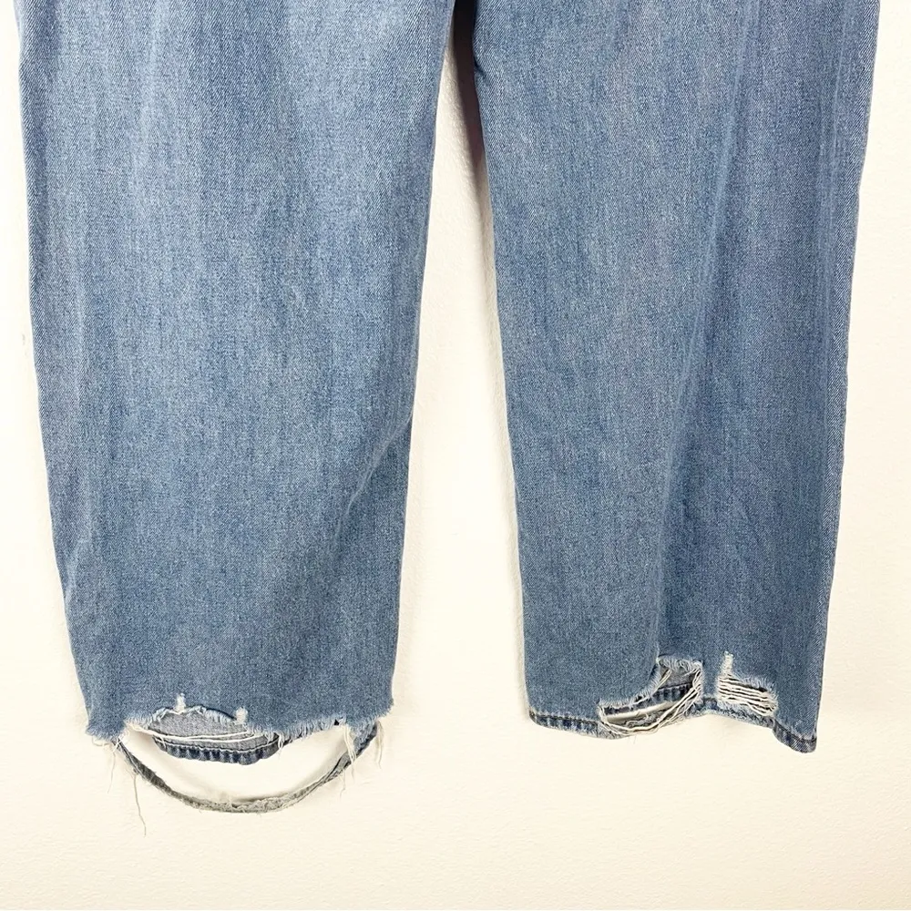 ONE TEASPOON Jackson Intentionally Ripped Destroyed Hem High Rise Jeans, Size 28 - Image 7
