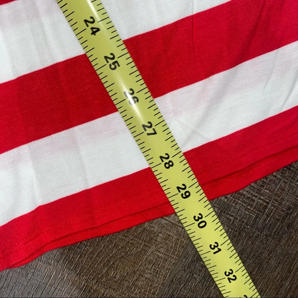 Zenana Striped Short Sleeve Top Medium - Image 9