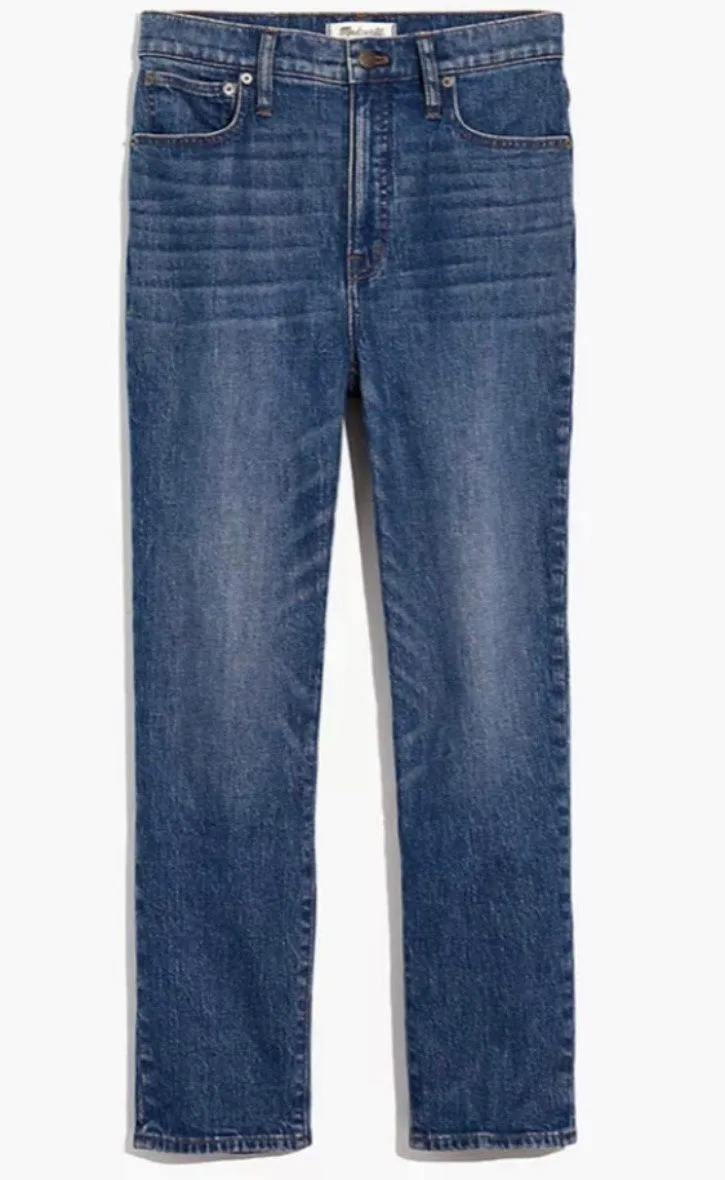 Classic Medium Wash Straight Leg Jeans - Size 26 - Image 4
