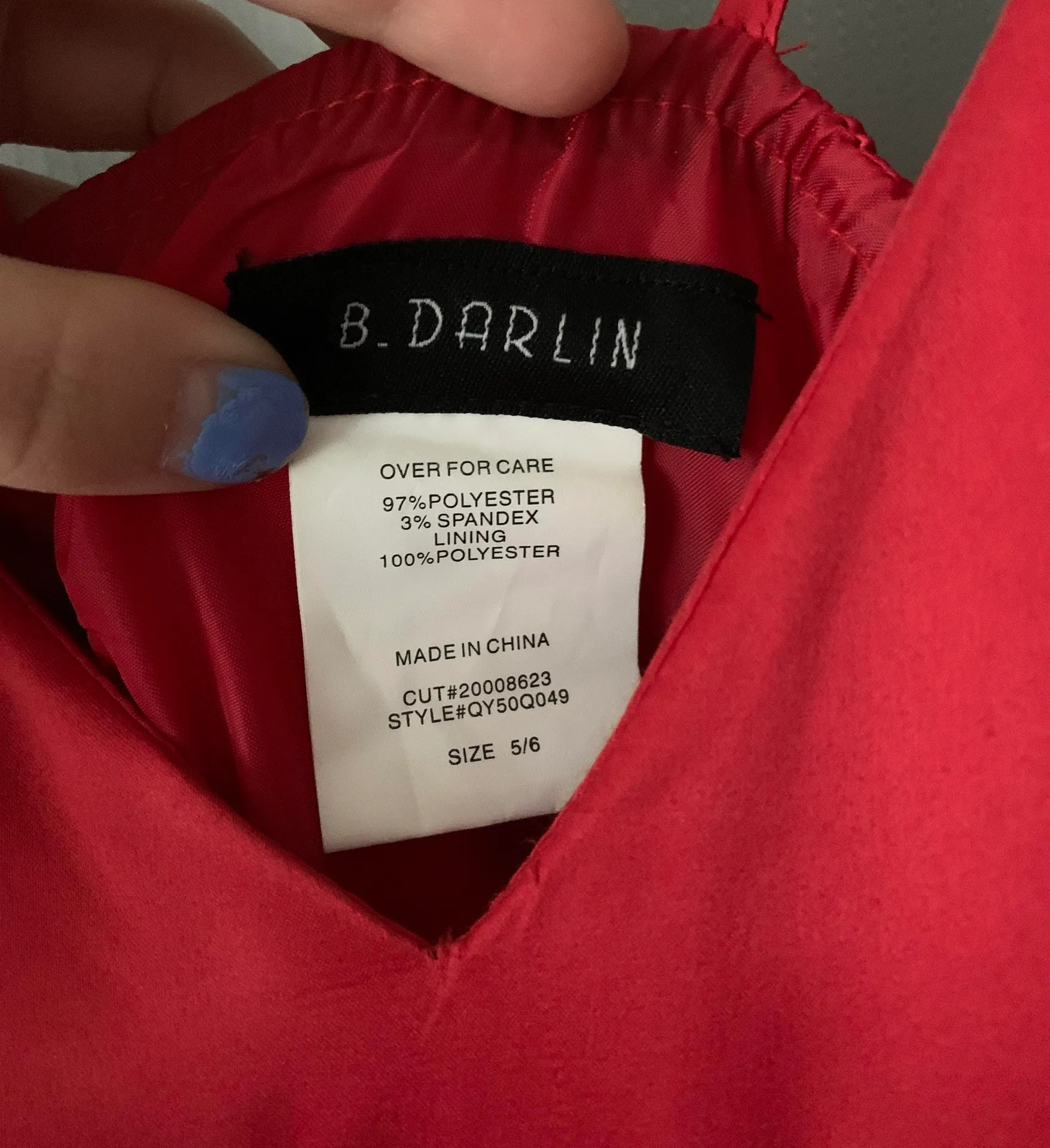 Dillard's Red Prom Dress - Image 5