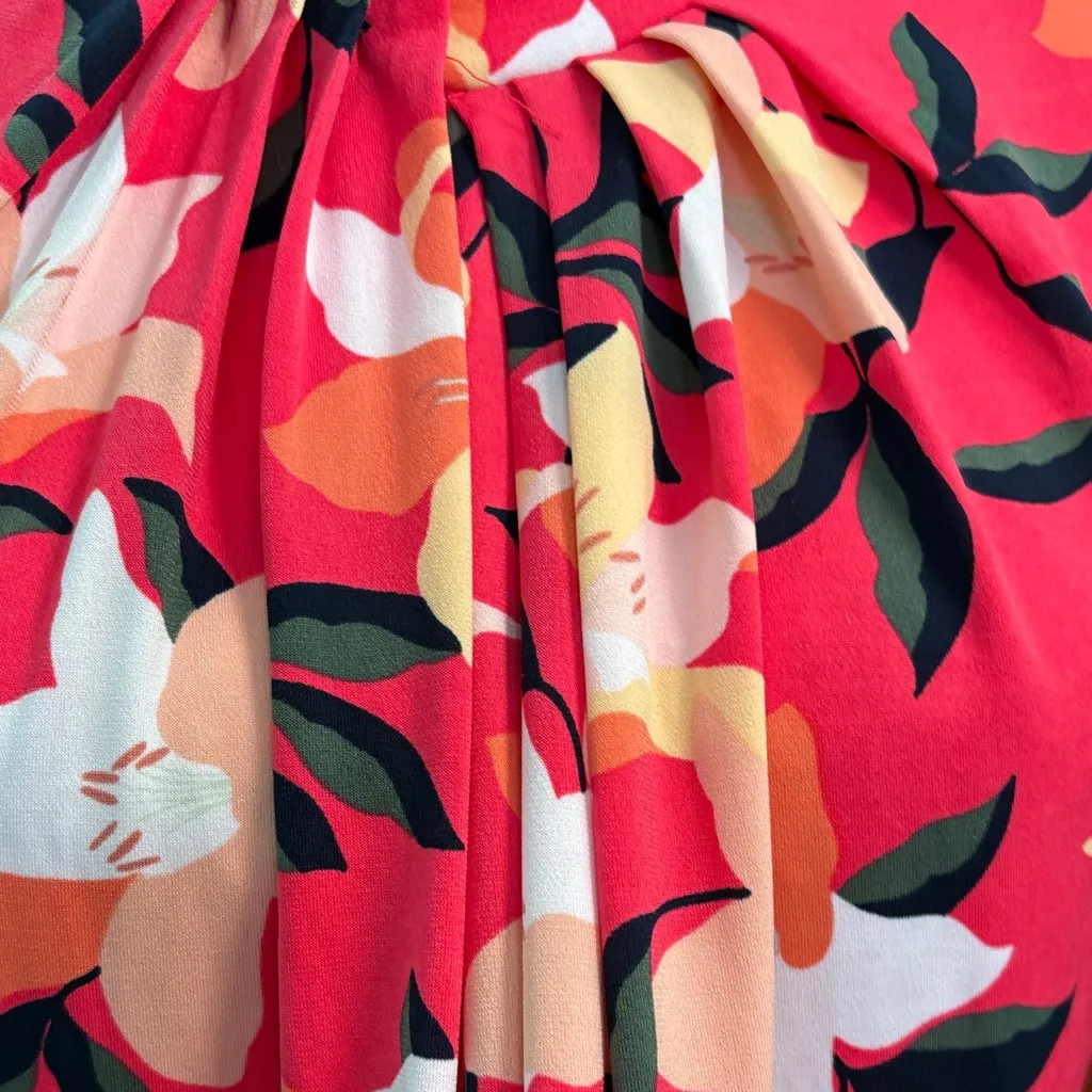 Liz Claiborne coral Floral Blouse - Image 3