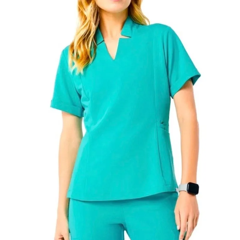 FIGS  Inala Slim Top - Oasis - XS - Image 2