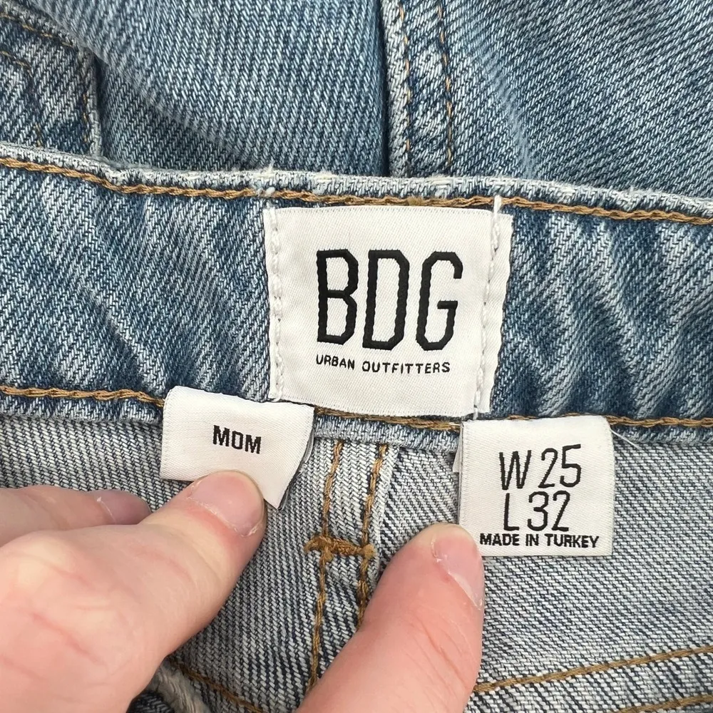 Urban Outfitters BDG Women W25 L32 Vintage Mom Straight Leg Jeans Light Wash Y2K - Image 5
