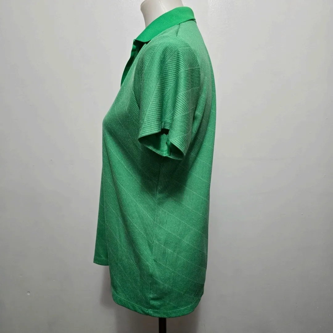 Antigua Womens L Green Polo Shirt Short Sleeve Golf Athletic Casual Top - Image 2