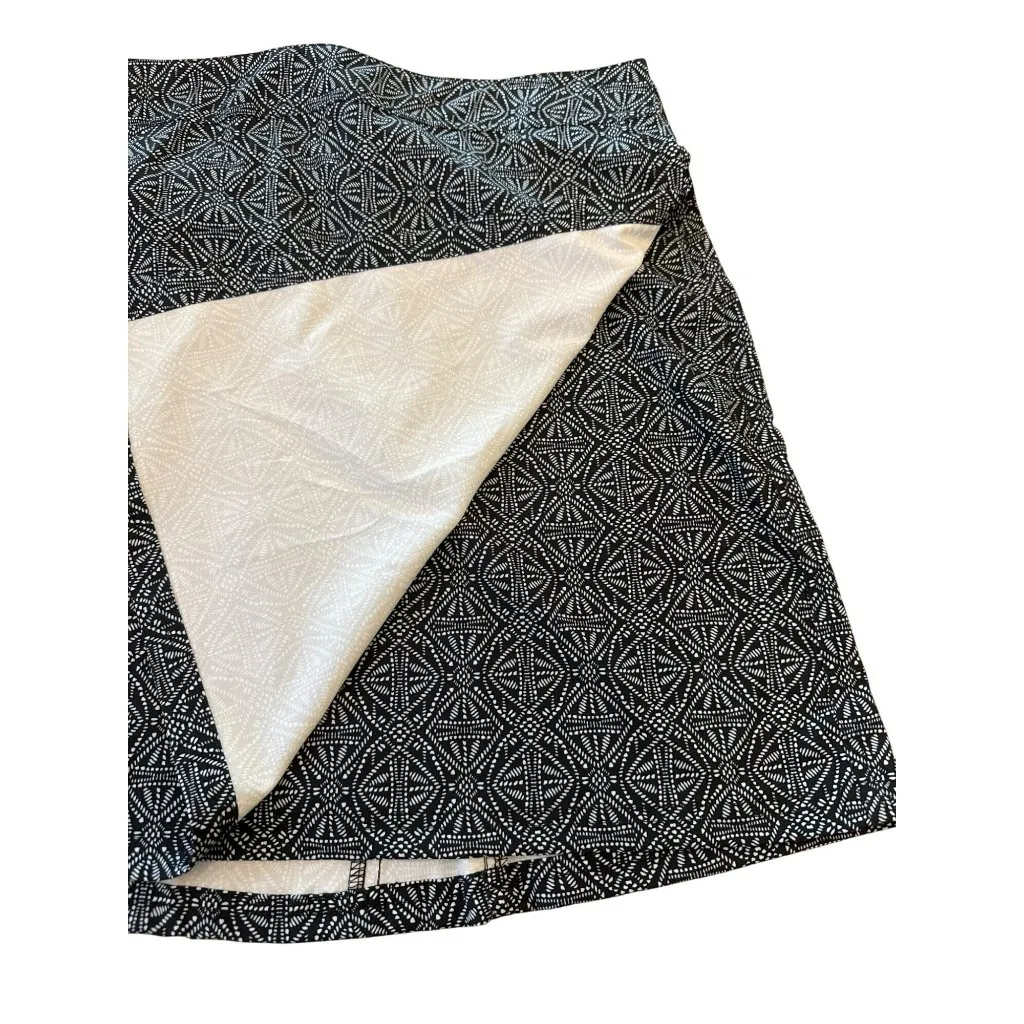 Rip Skirt Hawaii Black Skirt XL Batik Print Swim Wrap 19” Pockets Cover Up NWT - Image 2