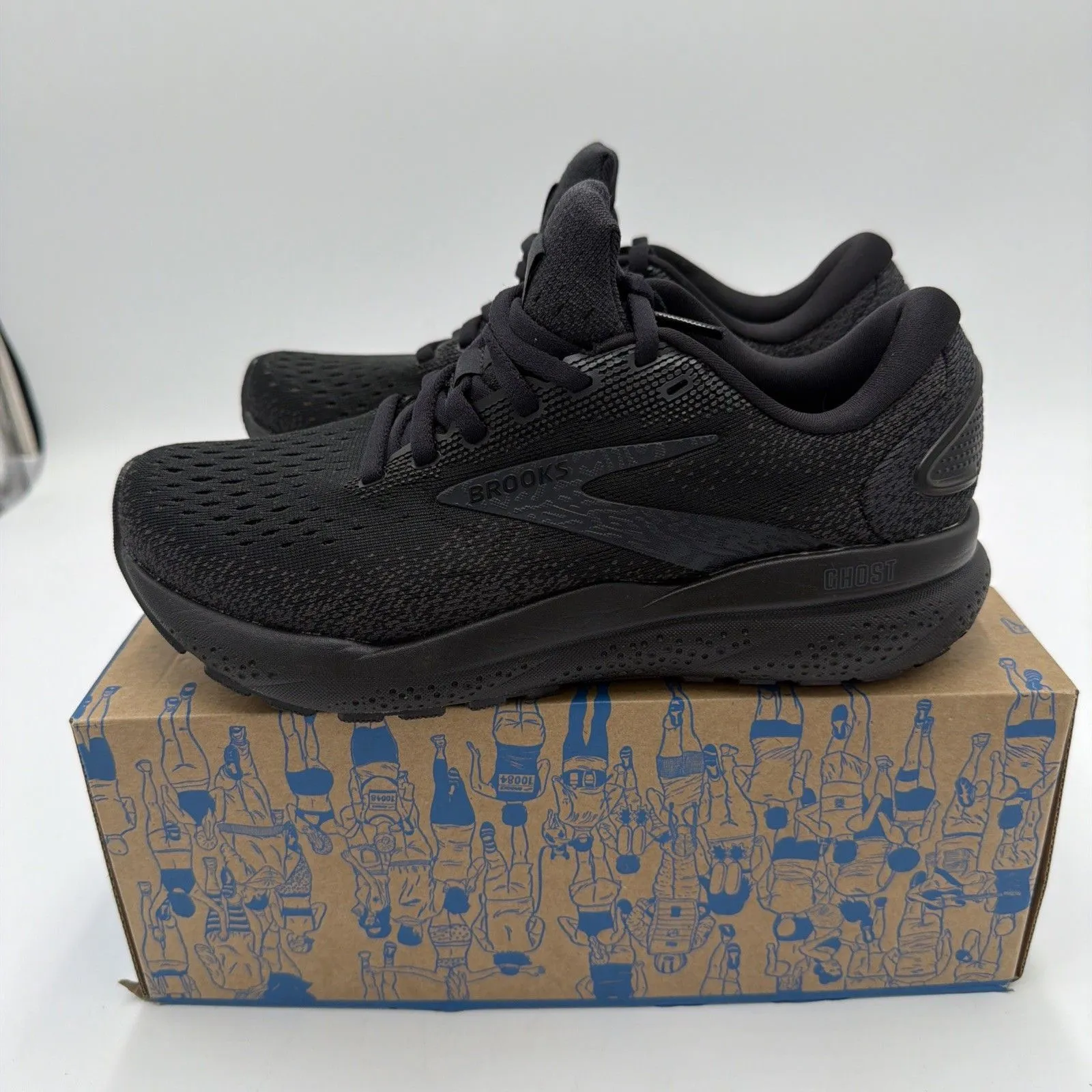 Brooks Women’s Ghost 16 Running Shoes Black/Ebony 6.5 Wide NWB -No Lid - Image 3