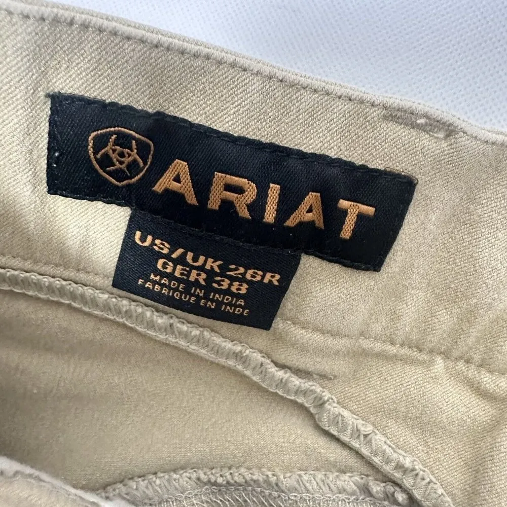 Ariat Pants Women 28R Khaki Tan Heritage Equestrian Horse Back Riding Br… - Image 2