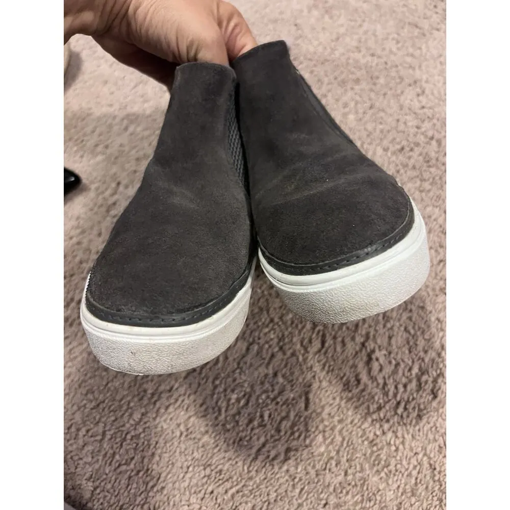TOMS Size 7 Bryce Slip On Women shoes Fur Lines Grey Suede - Image 8