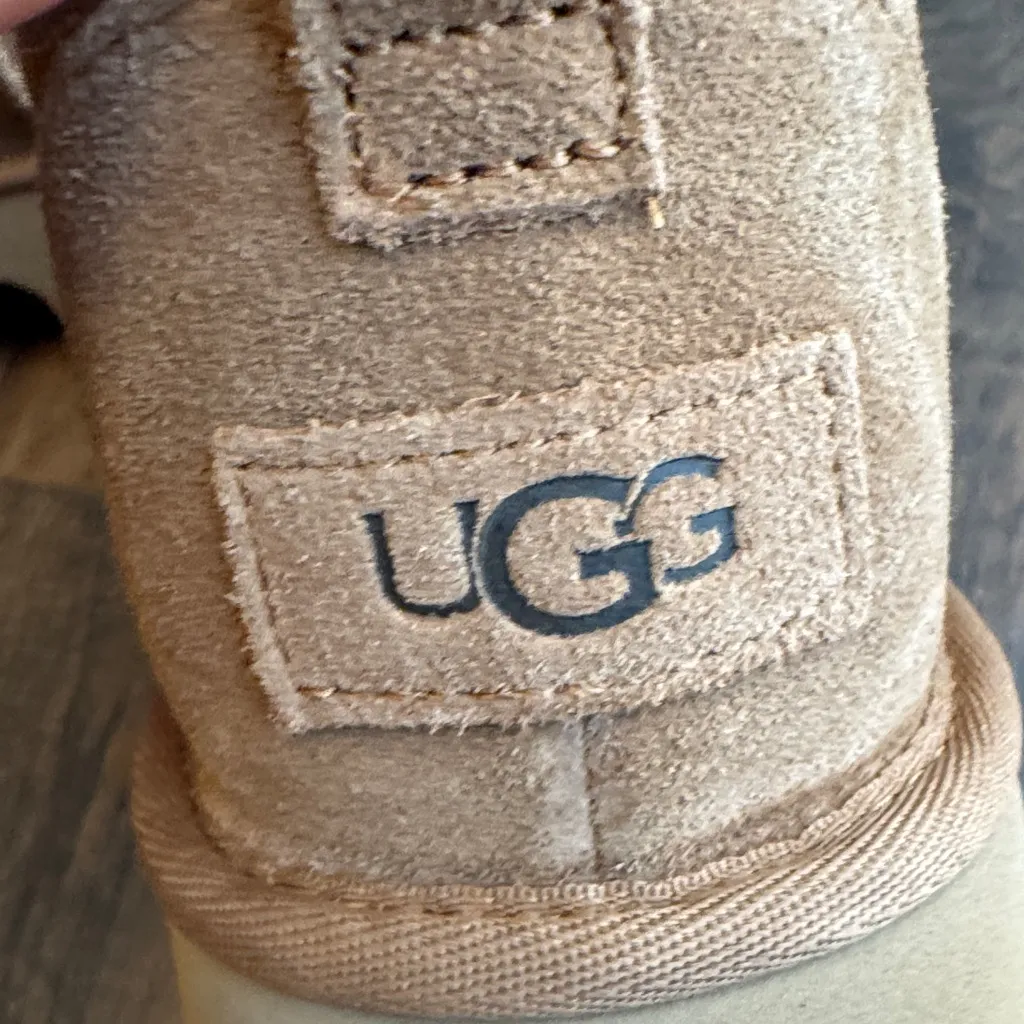 UGG Chestnut Suede Boots platform - Image 2