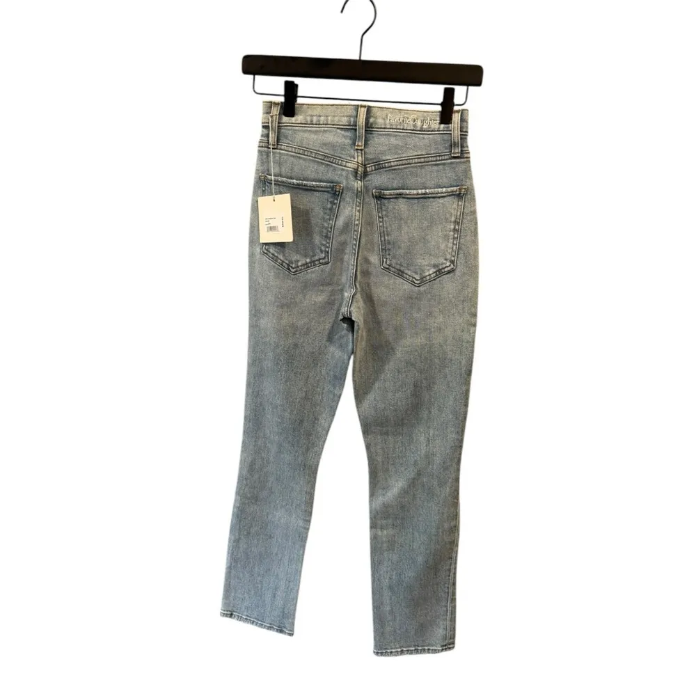 Favorite Daughter Valentina Super High Rise Cigarette‎ Ankle Jeans Light Wash 24 Blue - Image 6