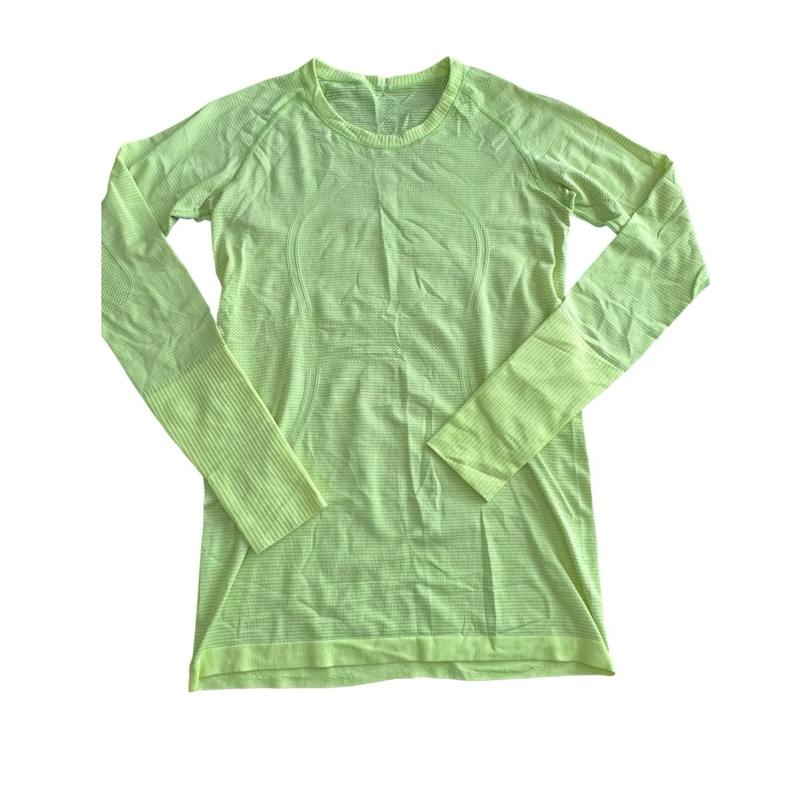 Lululemon Swiftly‎ Tech Long Sleeve 2.0 Women's 8 Aero Yellow Race Energy #GG1-0 - Image 3