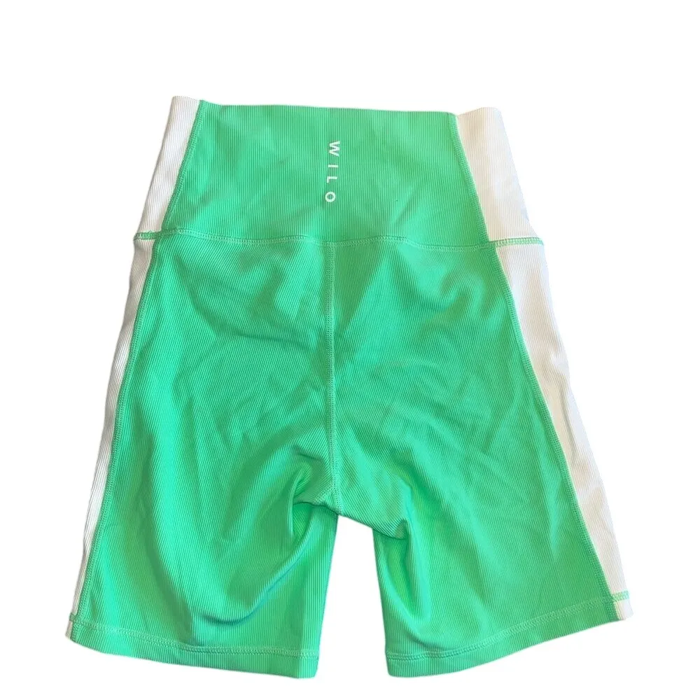 WILO Vibrant Green Workout Shorts High - Image 6