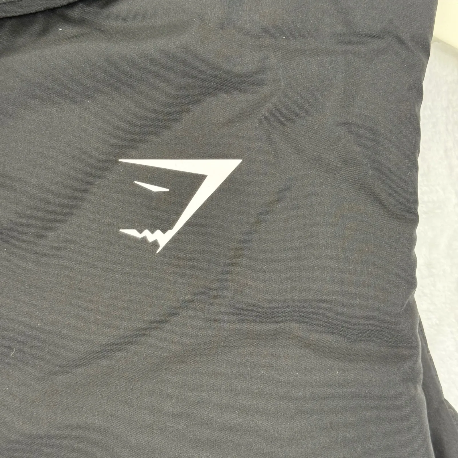 Gymshark Black Puffer Oversized Longline Gilet Vest Hooded Full Zip Women XS - Image 4