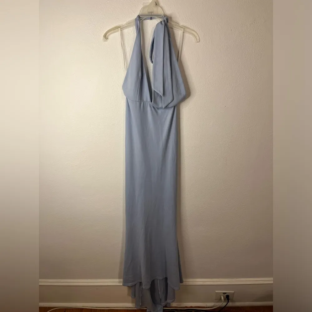 Jenny From The Block Blue Halter Dress Size Small - Image 4