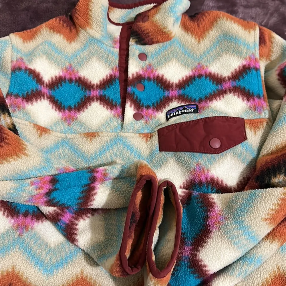 Patagonia Synchilla Fleece Snap T Pullover Cinder Twist, XS - Image 12