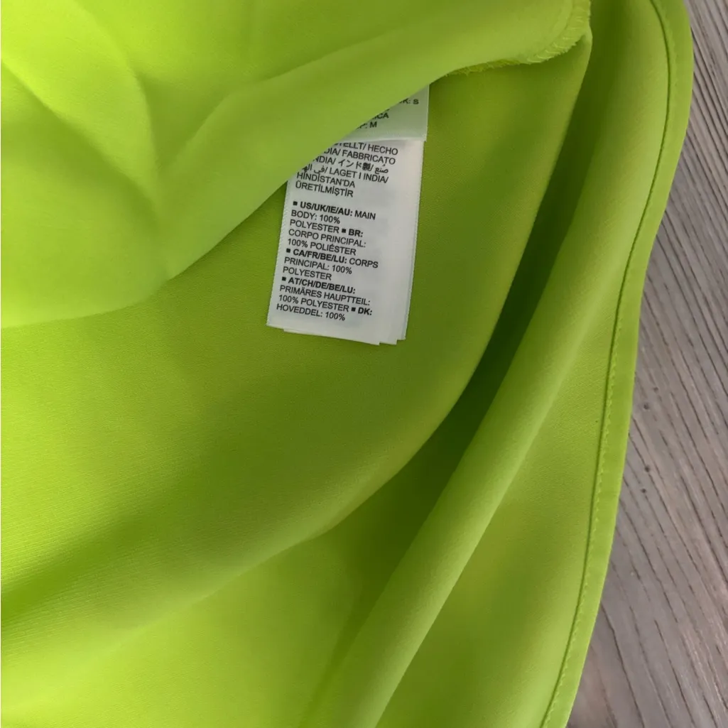 The Drop NWT Asymmetrical Lime Green Dress - Image 3
