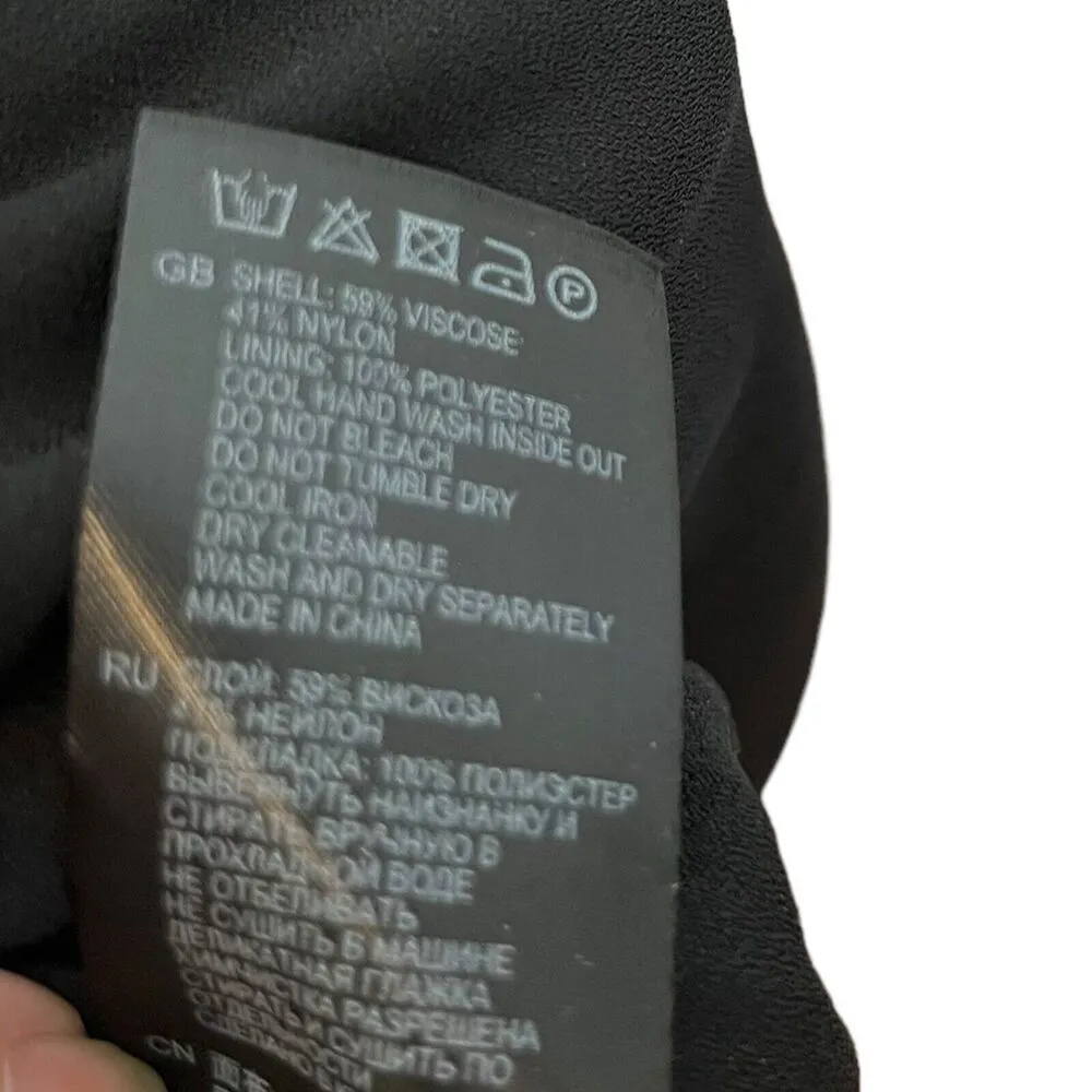 Reiss Neelam Animal Print Burnout Skirt Asymmetrical Womens Size 6 - Image 5