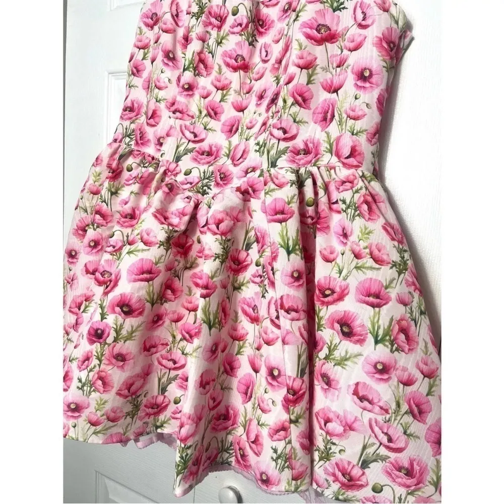 Sugar Thrillz Dolls Kill Pink Floral Magic Moves Corset Mini Dress Size XXL NWT - Image 7