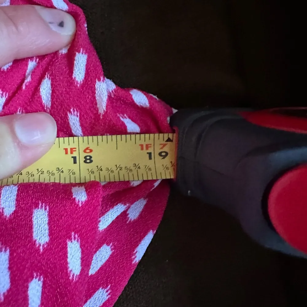 COPY -  Pink And White Casual Dress Sz L W Tie In Front Back KeyHole … - Image 13