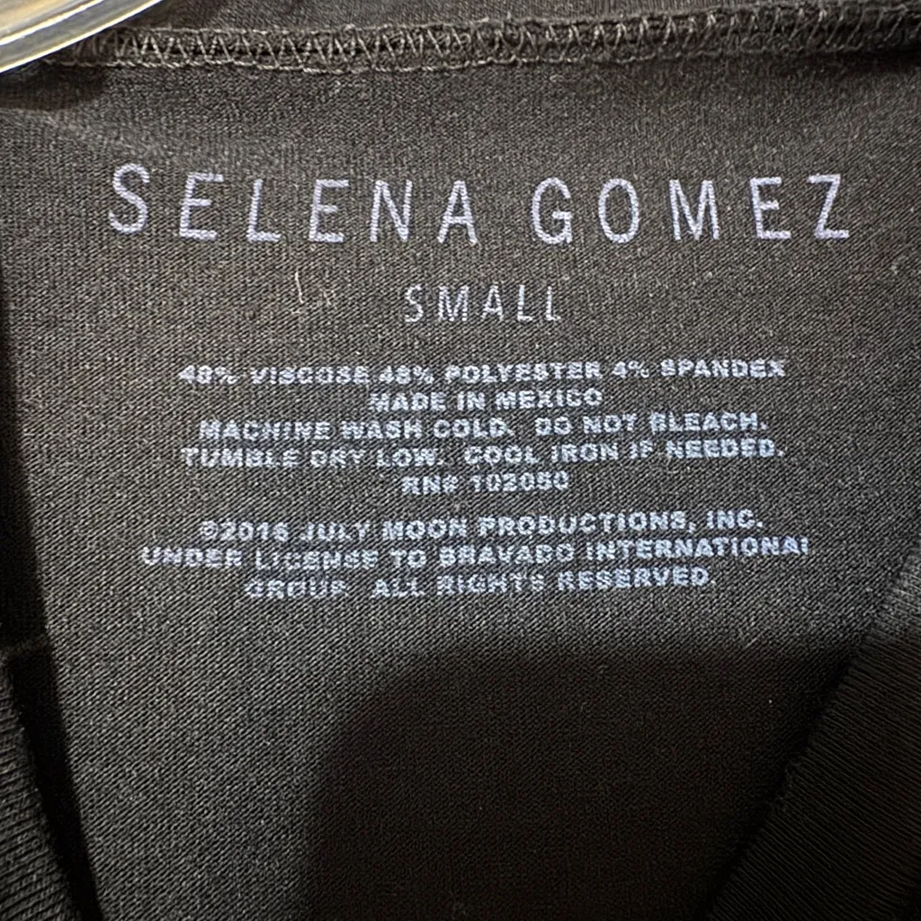 Selena Gomez Black  Graphic Tank Top size small - Image 3