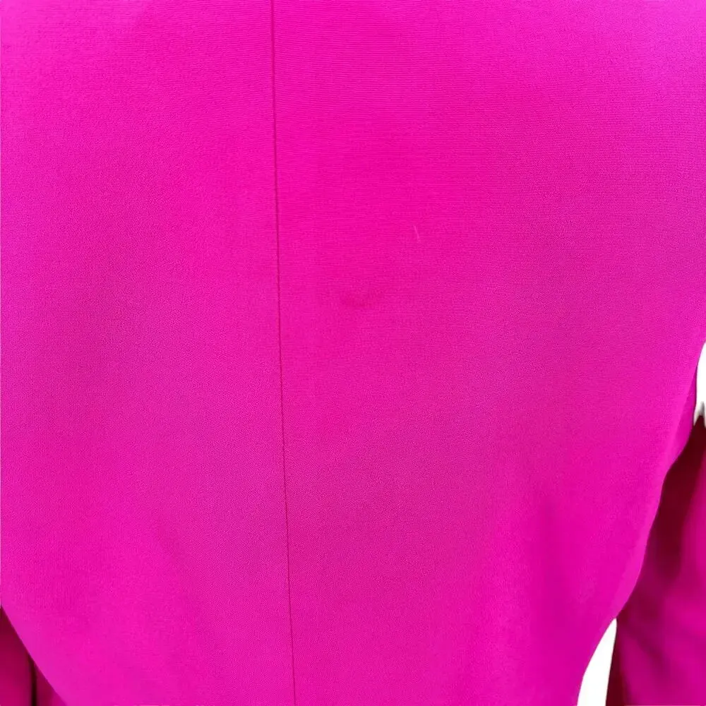 Rebecca Taylor Refined Suit‎ Jacket Blazer Hot Pink Size 0 - Image 7