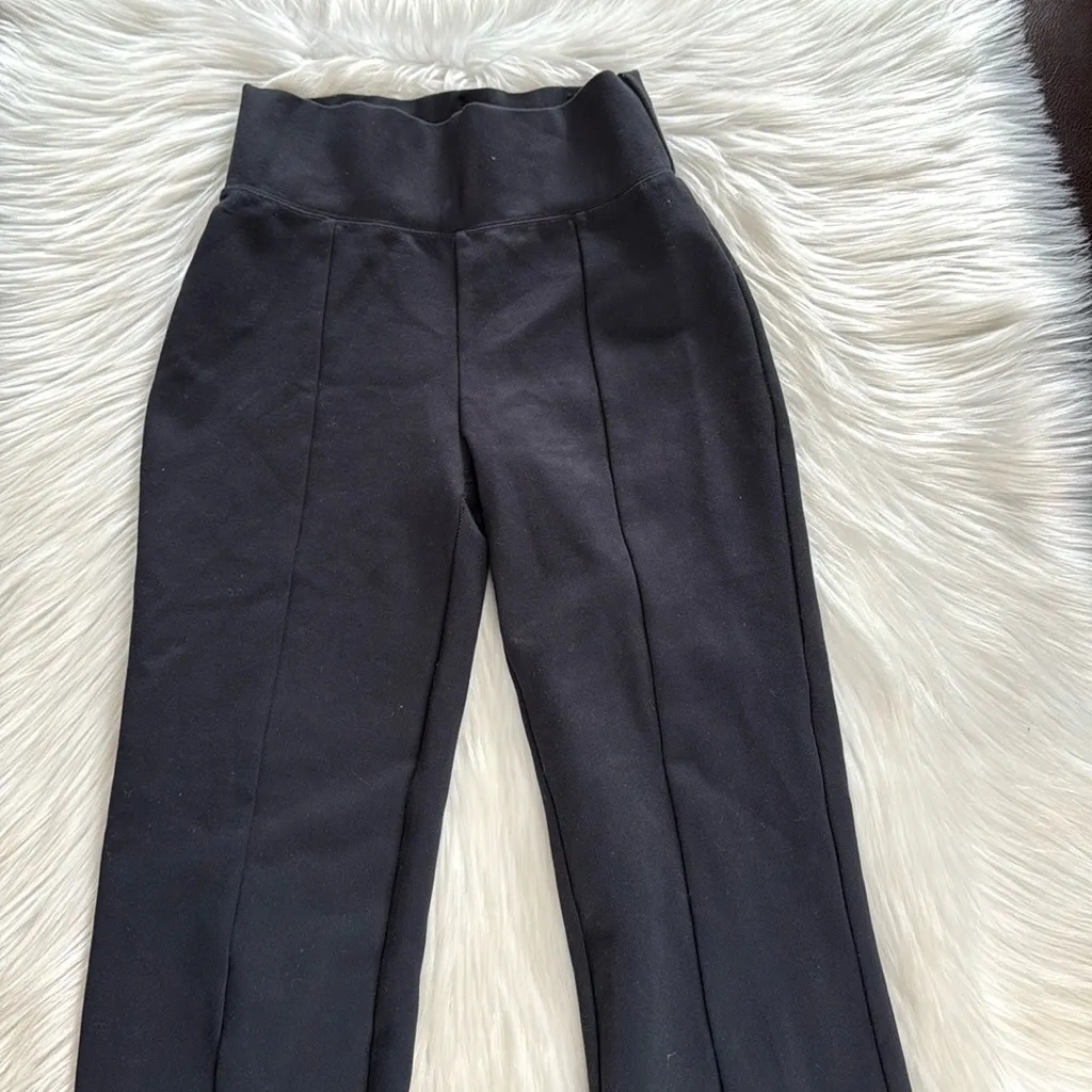 Abercrombie Black Front Seam Split Flare Hem Leggings - Image 5