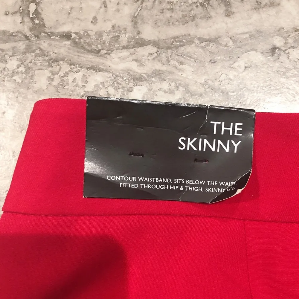 Nine West The Skinny Pants Crimson Red Size 14 New with Tag - Image 8