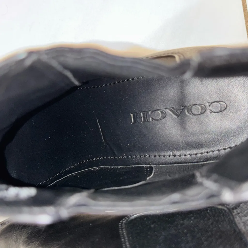 Stunning NWOT Coach Black and Gray Jude leather Ankle Booties - Image 9